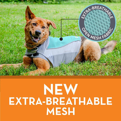 Thundershirt Breeze para Perros, Talla XS, Agua, Tela de Malla Extra Transpirable, Chaleco de Alivio de la ansiedad para Perros para el estrés Diario y la Calma Durante tormentas de truenos y Fuegos