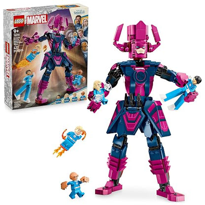 LEGO | Marvel Cuatro Fantásticos vs. Figura para Construir de Galactus Set de Juguetes Construibles con la Mole, la Mujer Invisible y la Antorcha Humana, Regalo para Niños 76316