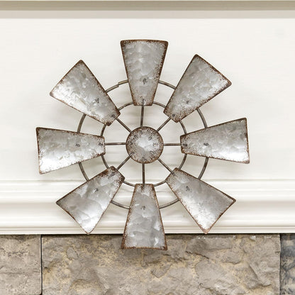 Kruenpeeper Creek CWI Gifts - Molino de Viento Colgante de Metal galvanizado, 7 Pulgadas