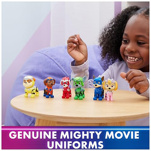 Paw Patrol La Superpelícula, Paquete de Regalo de Figuras de Juguete, con 6 Figuras de acción coleccionables, Juguetes para niños a Partir de 3 años