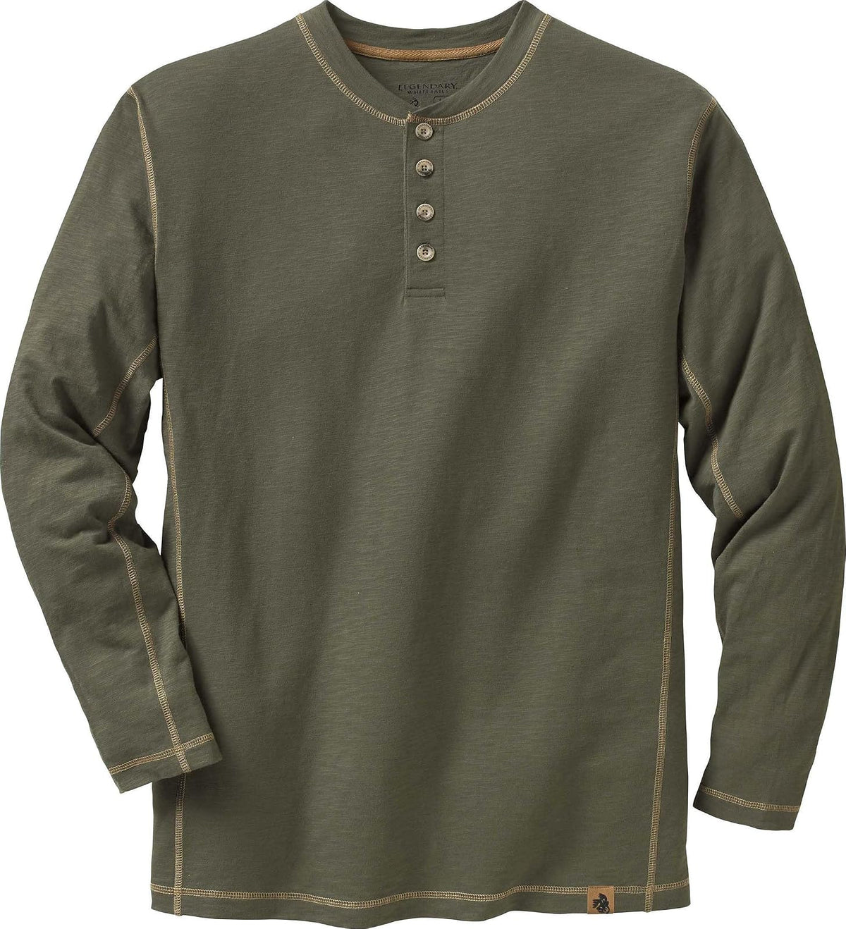 Legendary Whitetails Maverick Henley de Manga Larga para Hombre - Army - G