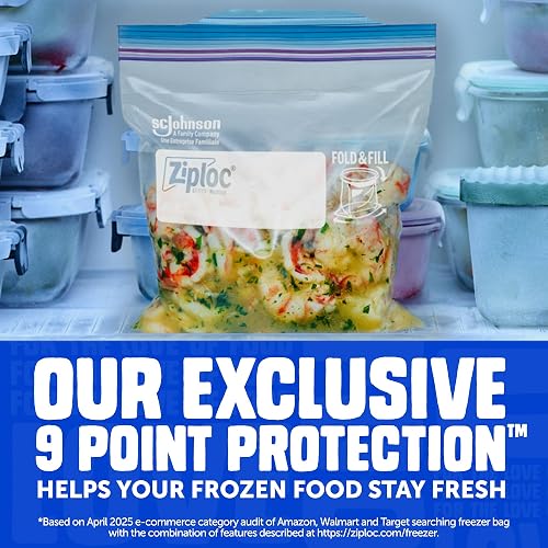 Ziploc Freezer Bags, Gallon, 4 Pack, 30 ct (120 total bags)