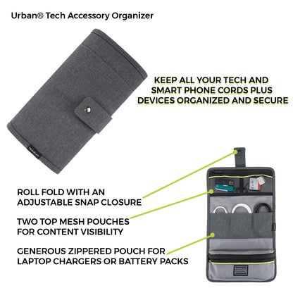 Travelon Urban Deluxe Tech Organizador, Pizarra, Una talla, Travelon Organizador de accesorios Urban Tech