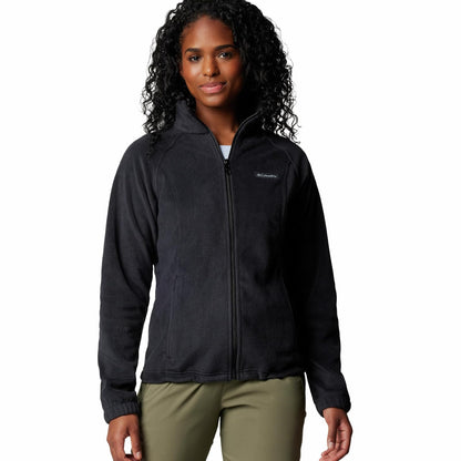 Columbia Benton Springs Chamarra de Forro Polar para Mujer - 2X - Negro