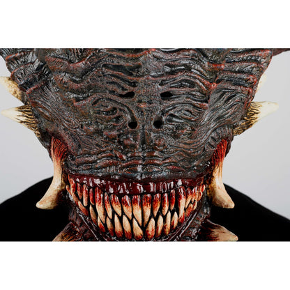 Ghoulish Productions Máscara De Látex Wrath, Accesorio Látex Cosplay Demonio Guardián, Disfraz Aterrador para Halloween y Fiestas Temáticas, Cosplay Demonio Guerrero, Diseño Artesanal Head Mask
