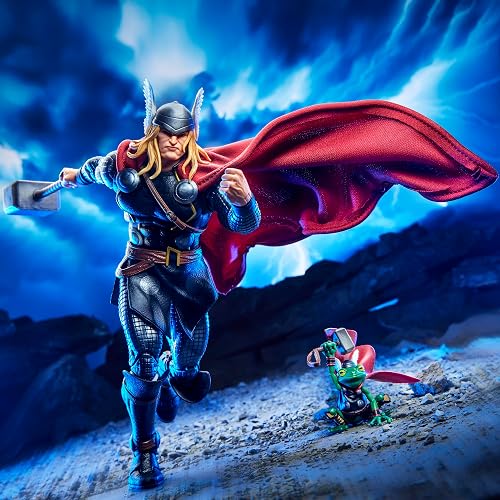 Marvel Legends Maximum Series Thor Figura de Acción Articulada 15 cm | Marvel Legends Figura de acción de 6 pulgadas Serie Máxima Deluxe - Thor