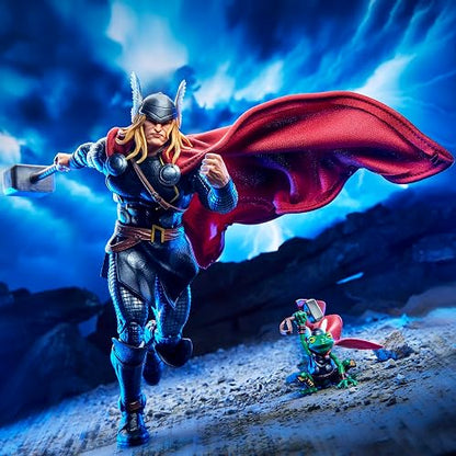 Marvel Legends Maximum Series Thor Figura de Acción Articulada 15 cm | Marvel Legends Figura de acción de 6 pulgadas Serie Máxima Deluxe - Thor
