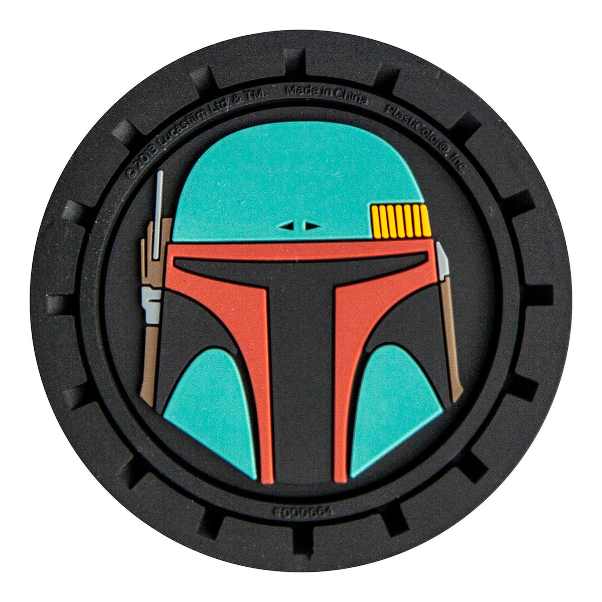 Plasticolor Star Wars Boba Fett Portavasos para Automóvil Camión SUV 2 Unidades Varios Colores 000664R01