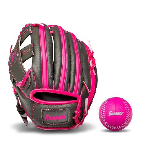 Franklin Sports RTP Youth Teedom Glove + Ball Set - 9.5" Niños + Niña Te-Smitt