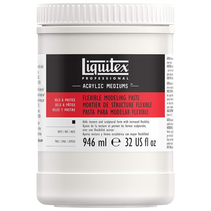 Liquitex Pasta de Modelado Flexible Profesional, 946 ml (32 oz) | Masilla acrílica y mármol para construir texturas en soportes semiflexibles y crear formas 3D