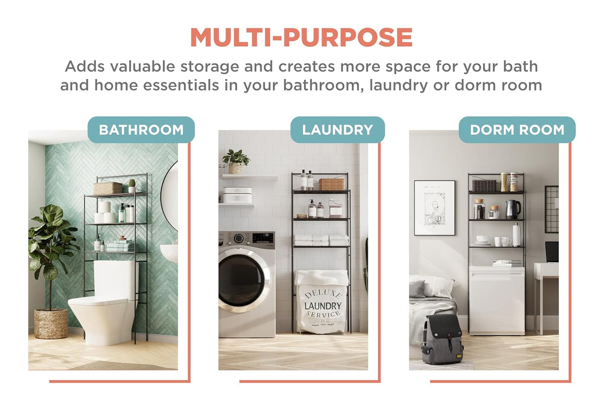 Zenna Home E2523HB Mueble Organizador para Baño, Estilo Cruzado, Acabado Color Bronce Satinado