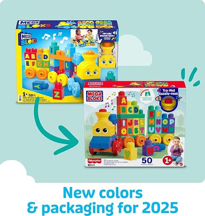 Mega Bloks ABC Tren De Aprendizaje (50 Piezas)