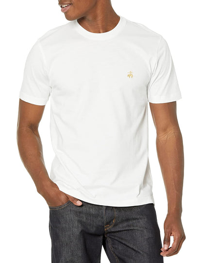 Brooks Brothers Playera de Manga Corta de Algodón Supima para Hombre - Blanco - XXL