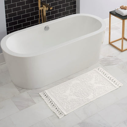 Jean Pierre Stalwart Tapete de Espuma losetas, Acolchado de Espuma EVA Entrelazado, Contemporáneo, Blanco, 21x34 in., 1, 1