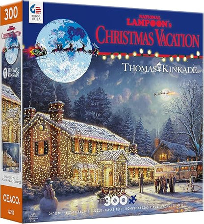 Ceaco Thomas Kinkade National Lampoon's Christmas Vacation Jigsaw Puzzle (300 Piece)