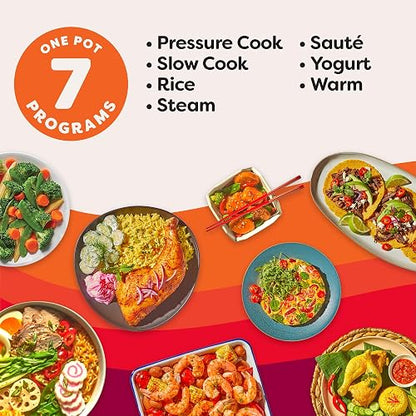 Instant Pot IP-DUO6, Olla de presión 7 en 1, Programable, capacidad para 24 tazas