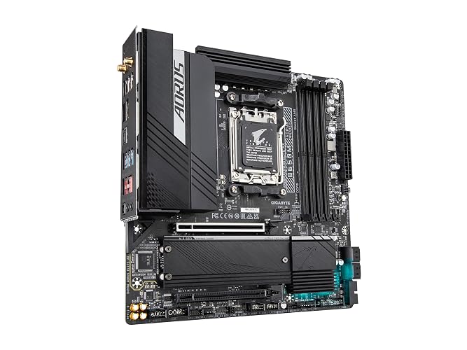 GIGABYTE B650M AORUS Elite AX (AM5/ LGA 1718/ AMD B650/ Micro-ATX/DDR5/ 2* M.2/ PCIe 5.0/ USB 3.2 Gen2X2 Type-C/Intel 2.5GbE LAN/Q-Flash Plus/EZ-Latch/Placa Base para Juegos)