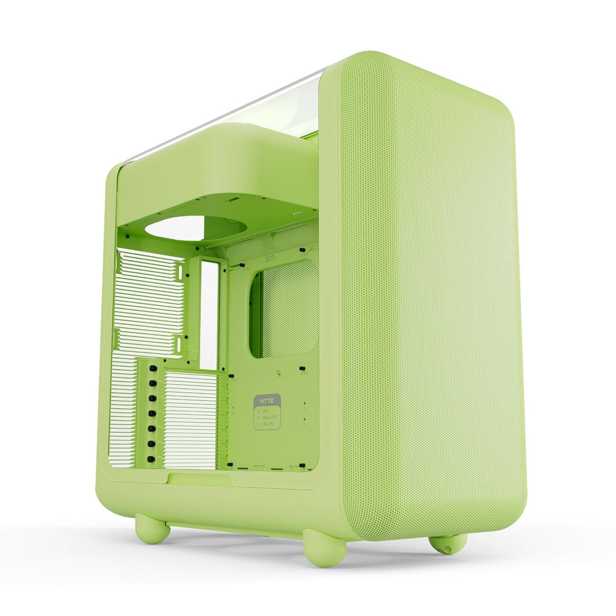 Hyte X50 Modern Performance ATX Estuche para Juegos de PC de Torre Media - Matcha Milk (Verde)