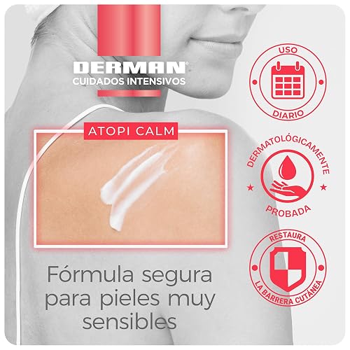 Derman Atopi Calm Emulsión Corporal │ Urea-D 5% + Avena Coloidal │ 400 mL | Textura ligera de rápida absorción que calma la irritación y fortalece la barrera cutánea