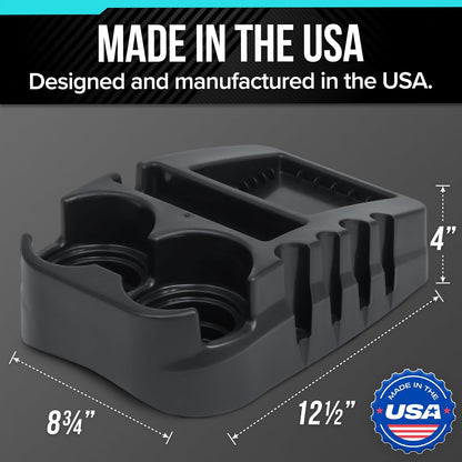 Universal Car Floor Center Console con Doble portavasos, Organizador portátil de Almacenamiento para Consolas centrales