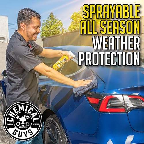 Chemical Guys Blazin' Banana Cera en Spray, brillo natural de carnauba, segura para automóviles, camiones, todoterrenos, vehículos recreativos y más, 473 ml