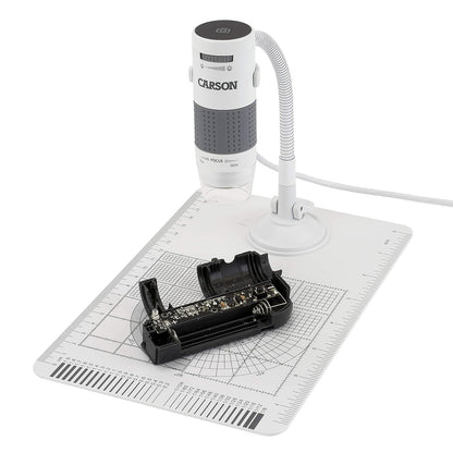 Carson eFlex 78x o 324x (Monitor de 27") Microscopio Digital USB con luz LED con Soporte y Base Flexibles (MM-840)