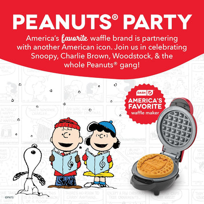 Peanuts x Dash MultiMaker Mini Maker System (4 placas: corona, casa Snoopy, Woodstock)
