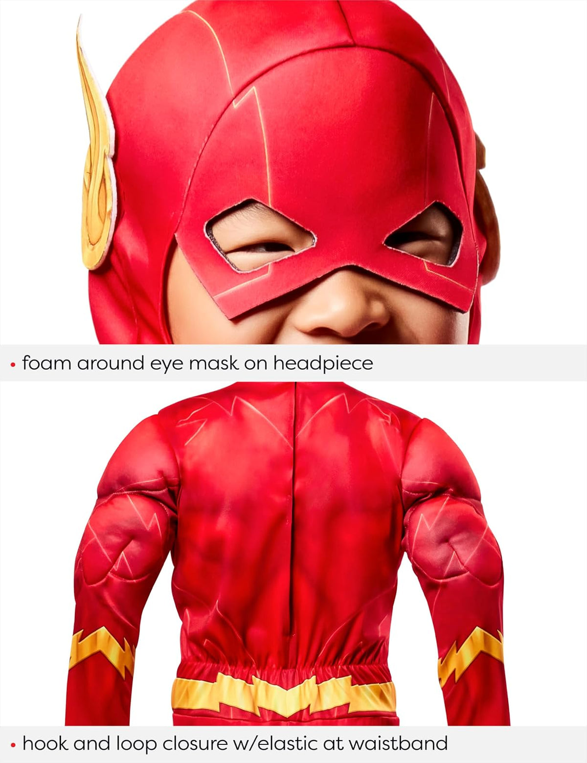 Rubies DC Comics Superheroes: Disfraz de Flash para niños, talla M