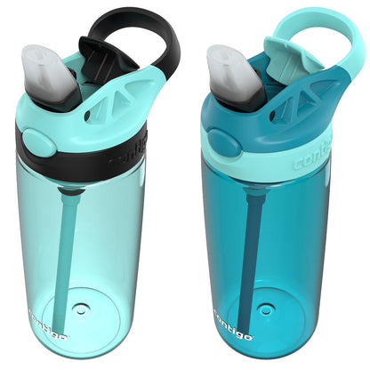 Contigo Aubrey - Botella de agua a prueba de fugas, 20 onzas, paquete de 2 jade/regaliz y enebro/jade