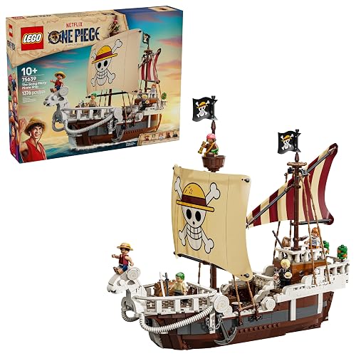LEGO One Piece Barco Pirata Going Merry Set - Juguetes de Construcción para Niños y Niñas, Años 10+ - con 5 Minifiguras - Regalo para Cumpleaños - 75639