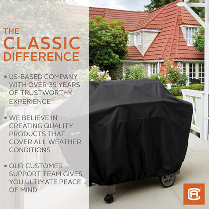 Classic Accessories 55-553-010401-00 Round Fire Pit Cover, 36", Black