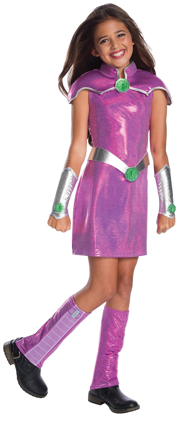 Rubie'S Disfraz de superhéroe DC Deluxe Starfire para niña, Talla M