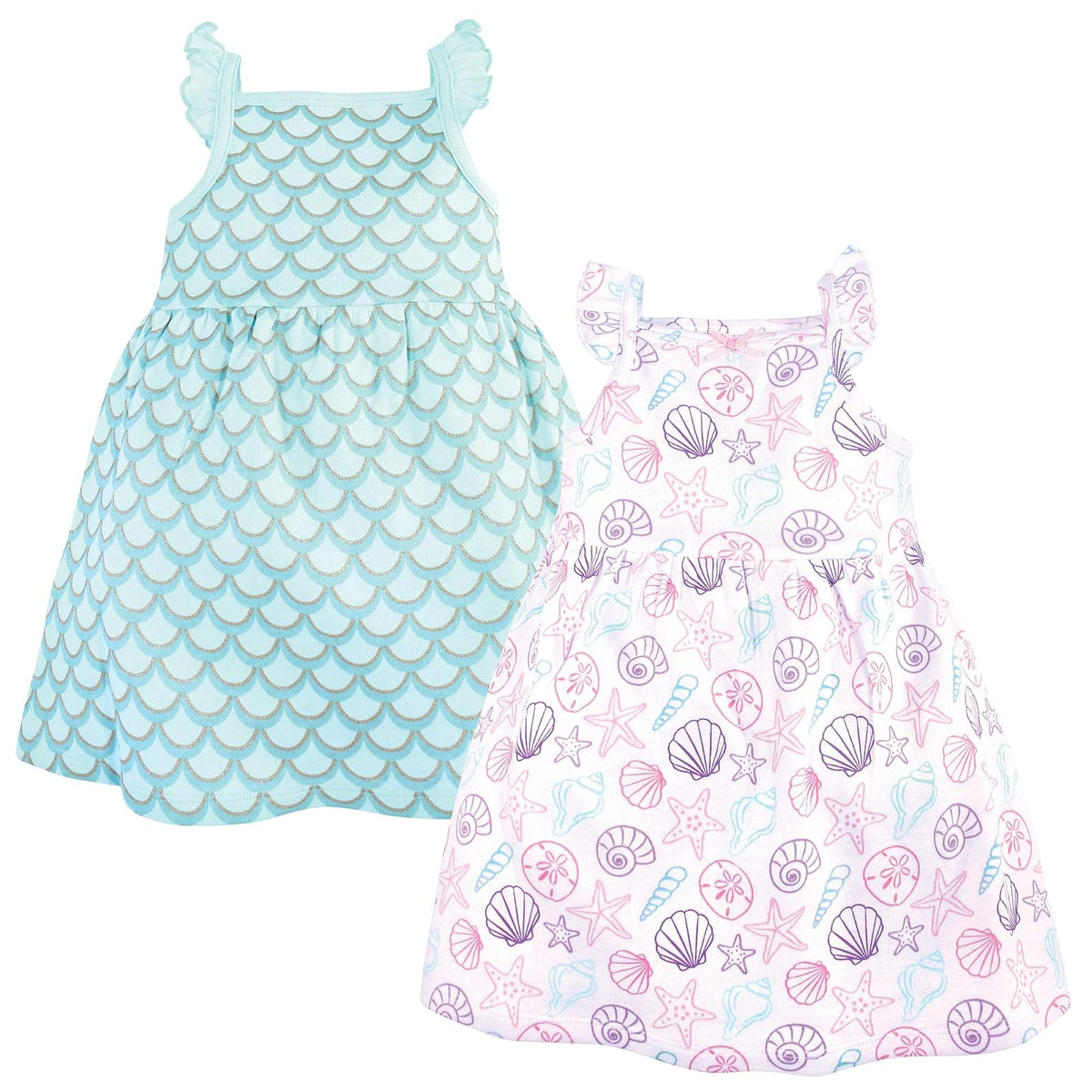 Hudson Baby Vestidos de algodón para niña - 5 Años - Carcasa hermosa