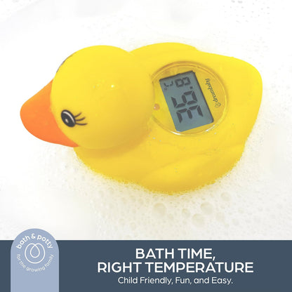 Dreambaby Duck - Termómetro de baño para bebé, resultados instantáneos, lector digital de agua y temperatura ambiente, divertido juguete flotante para recién nacidos