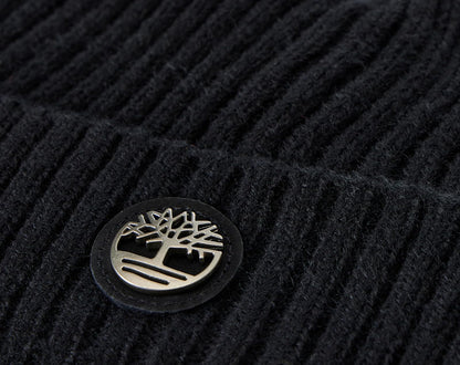 Timberland Gorra de Reloj Acanalada con Placa de Logotipo Gorro para Clima frío para para Hombre
