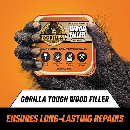 Gorilla Relleno de Madera Multiusos Acabado Natural 16oz