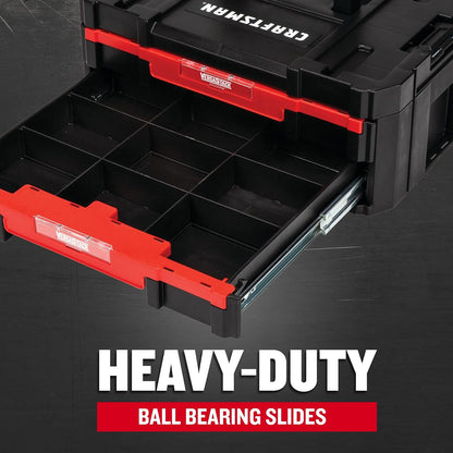CRAFTSMAN - Caja de herramientas de plástico con cajones, organizador y almacenamiento (CMST17804)