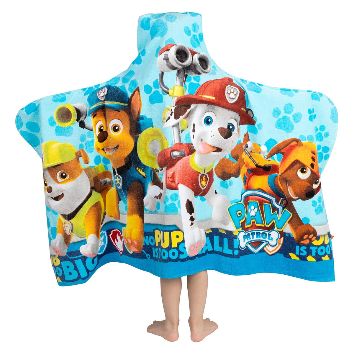 Franco Nickelodeon Toallero con Capucha, Azul, 24" x 50", 1 + Toallero con Capucha, Pink/Brown Girls, 24" x 50", 1
