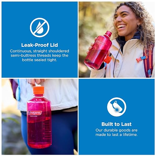 Nalgene Sustain Tritan BPA-Free Water Bottle Made with Material Derived from 50% Plastic Waste, 32 OZ, Narrow Mouth