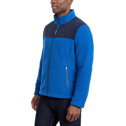 Tommy Hilfiger - chamarra clásica de forro polar con cierre frontal para hombre (talla regular y grande y alta)