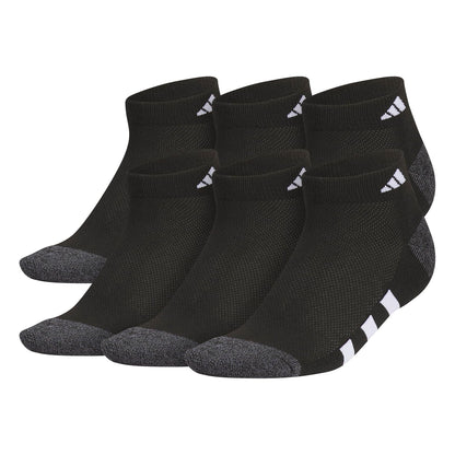 adidas Low Cut Ankle Socks for Boys and Girls Youth (6-pack) Athletic Cushioned and Comfortable Calcetín de corte bajo Unisex niños - M - Negro - Onix Gris - Blanco