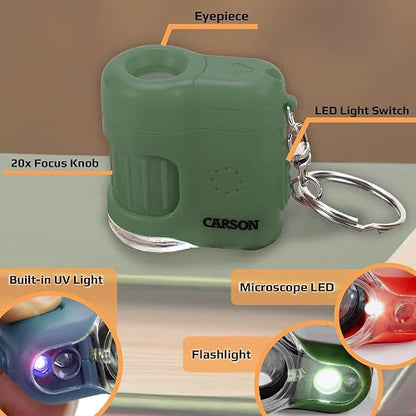Carson Pocket Microscope with Built-In