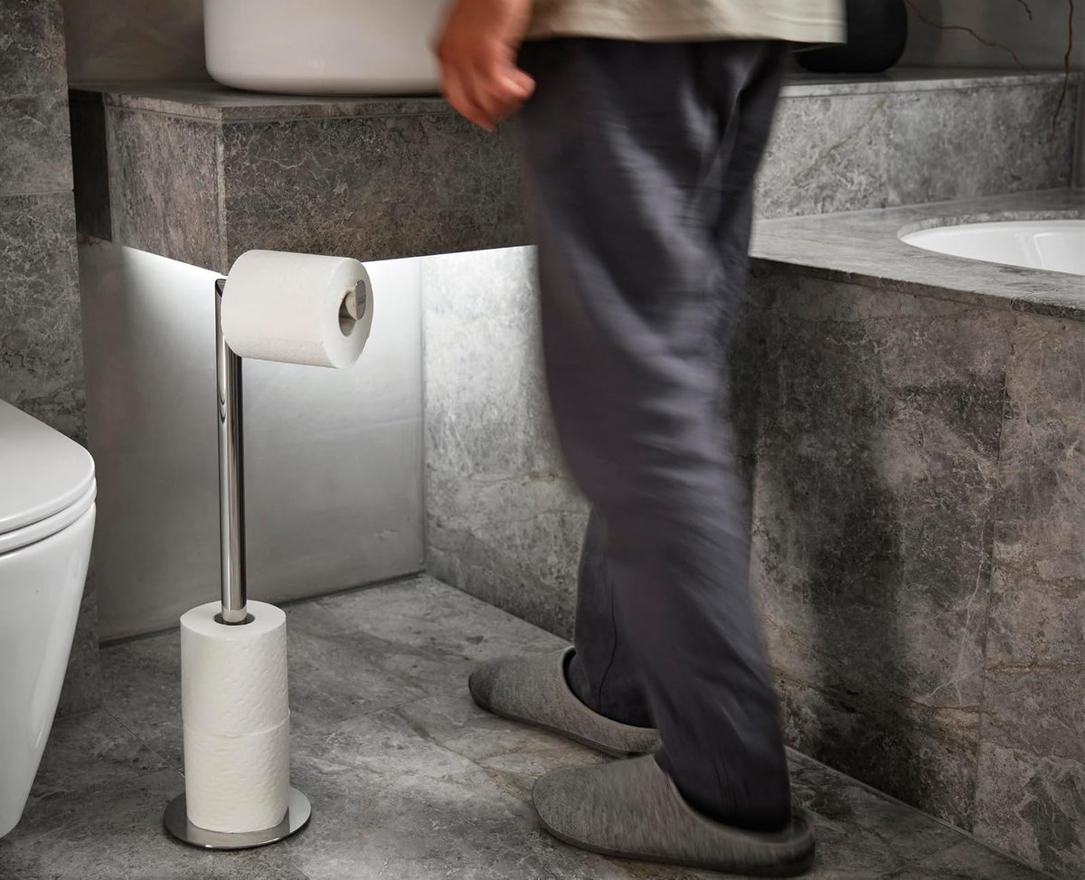 Joseph Joseph Soporte de Papel higiénico 2 en 1 Easystore Luxe