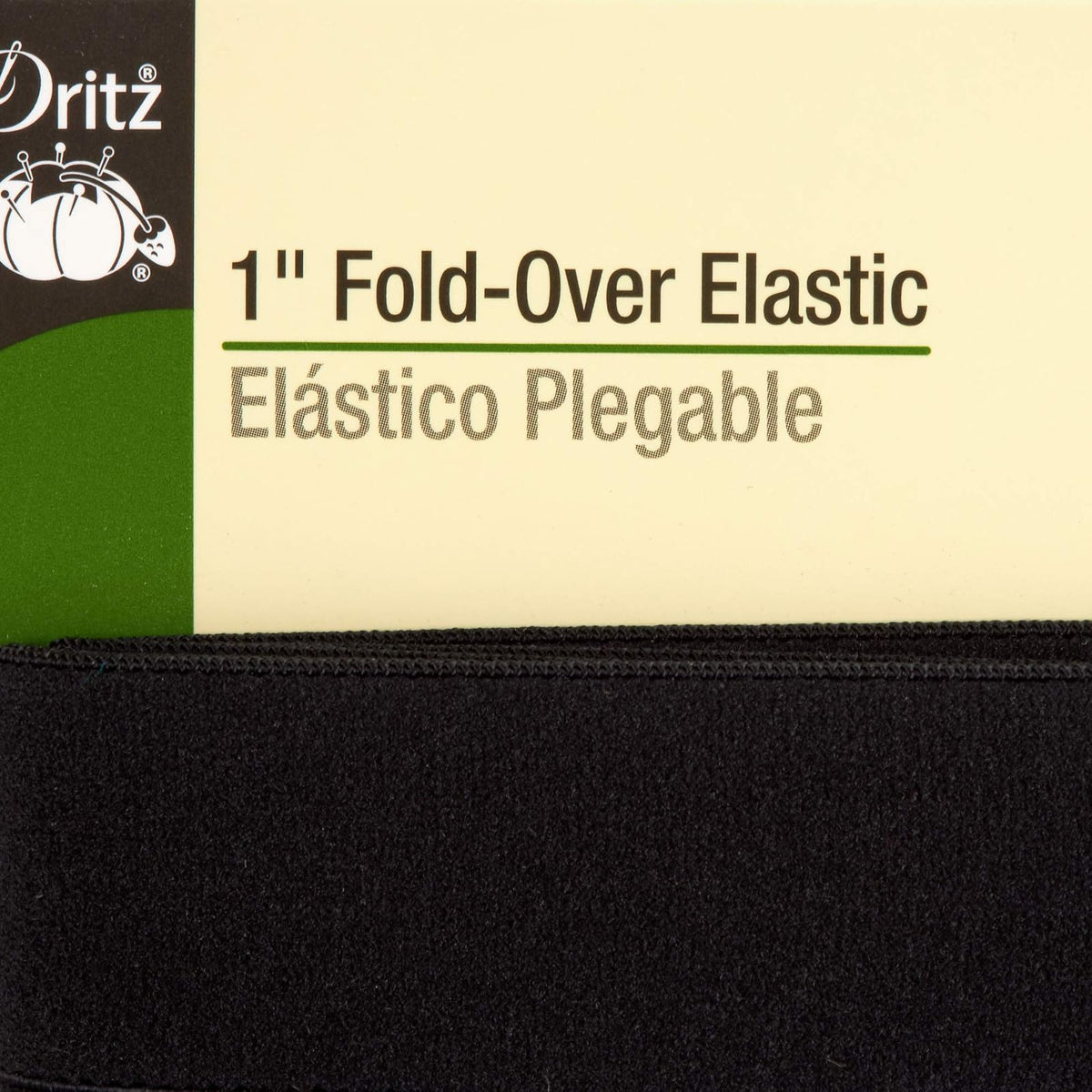 Dritz Plegable Elástico 1'X7yd-Negro