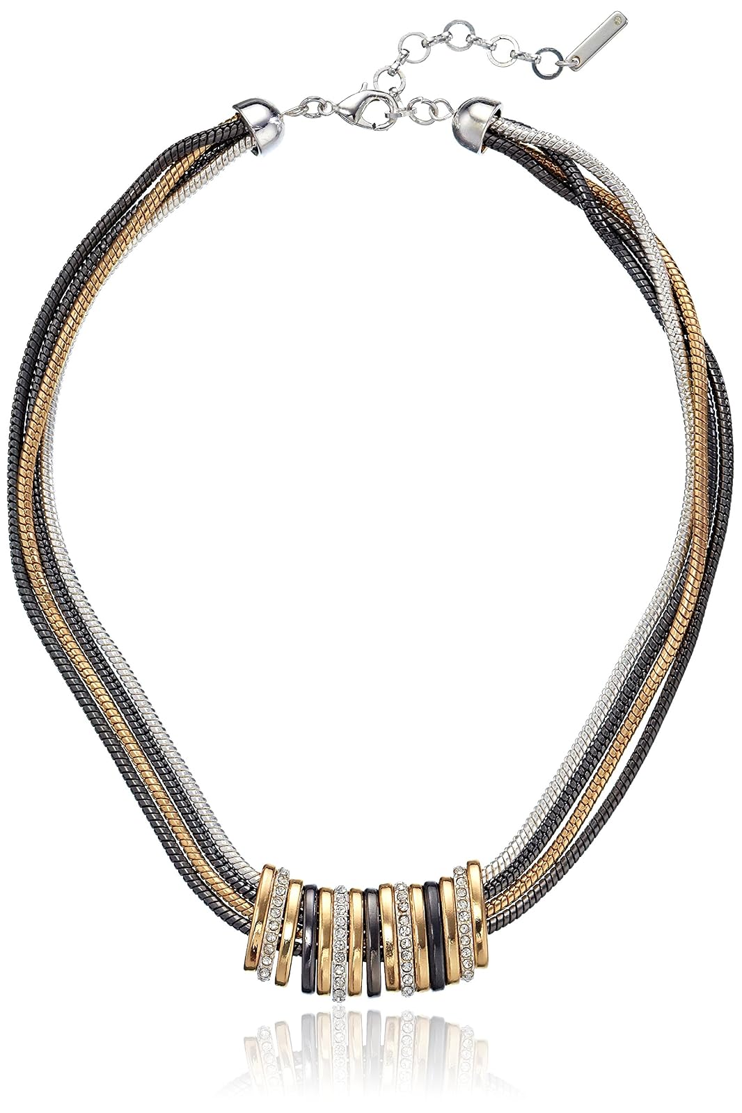 NINE WEST - Collar con babero frontal ajustable