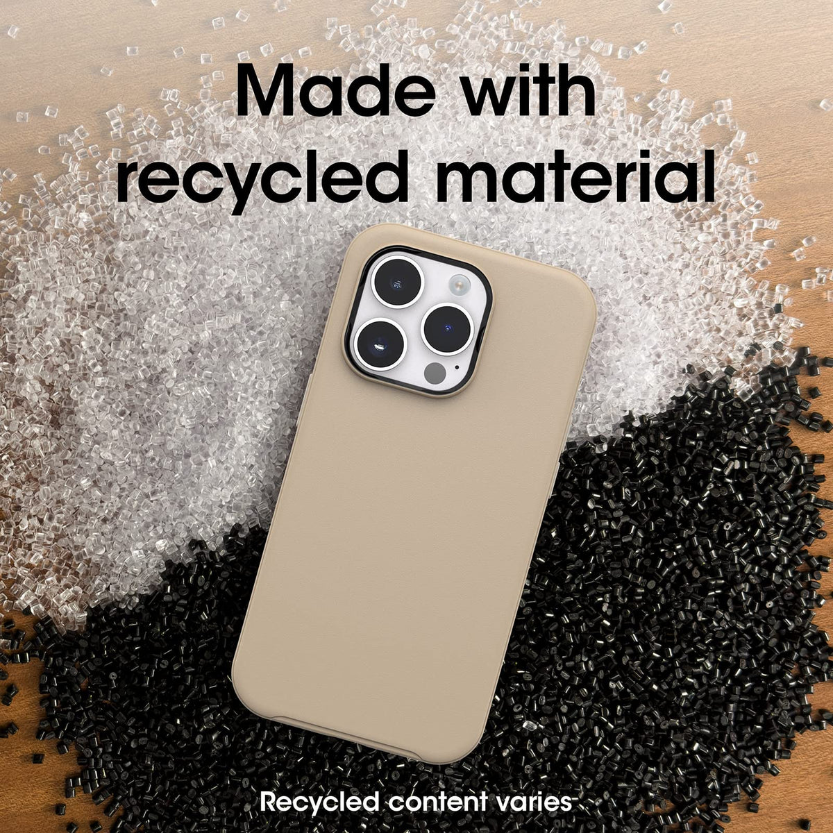 OtterBox SYMMETRY SERIES+ Antimicrobial Funda con MagSafe para iPhone 14 Pro (ONLY) - DONT EVEN CHAI (Cafe)