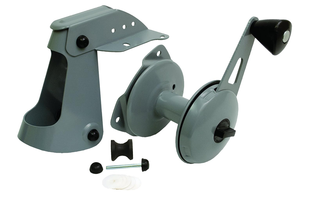 attwood 13710-4 Sistema de elevación de Anclaje, Ancla de elevación y caídas, Acero de Calibre Pesado, Ruedas de Nailon autolubricantes