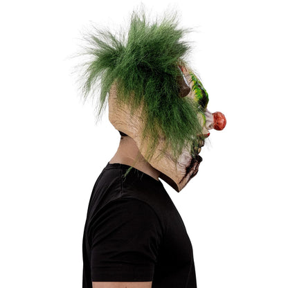 Ghoulish Productions Máscara De Látex Maurice Gluttonous Clown, Accesorio Cosplay Payaso Glotón, Disfraz Aterrador para Halloween y Fiestas Temáticas, Cosplay Bufón Creepy, Diseño Artesanal
