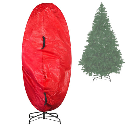 Elf Stor - Cubierta para árbol de Navidad de primera calidad, color rojo, tamaño mediano para árbol de 6 pies