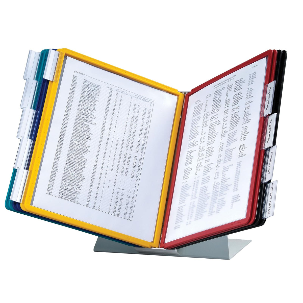 Durable Vario 10-panel Antimicrobial surface-protected pared sistema de referencia, gris (535710), Sistema de escritorio, 10-Panel Assorted